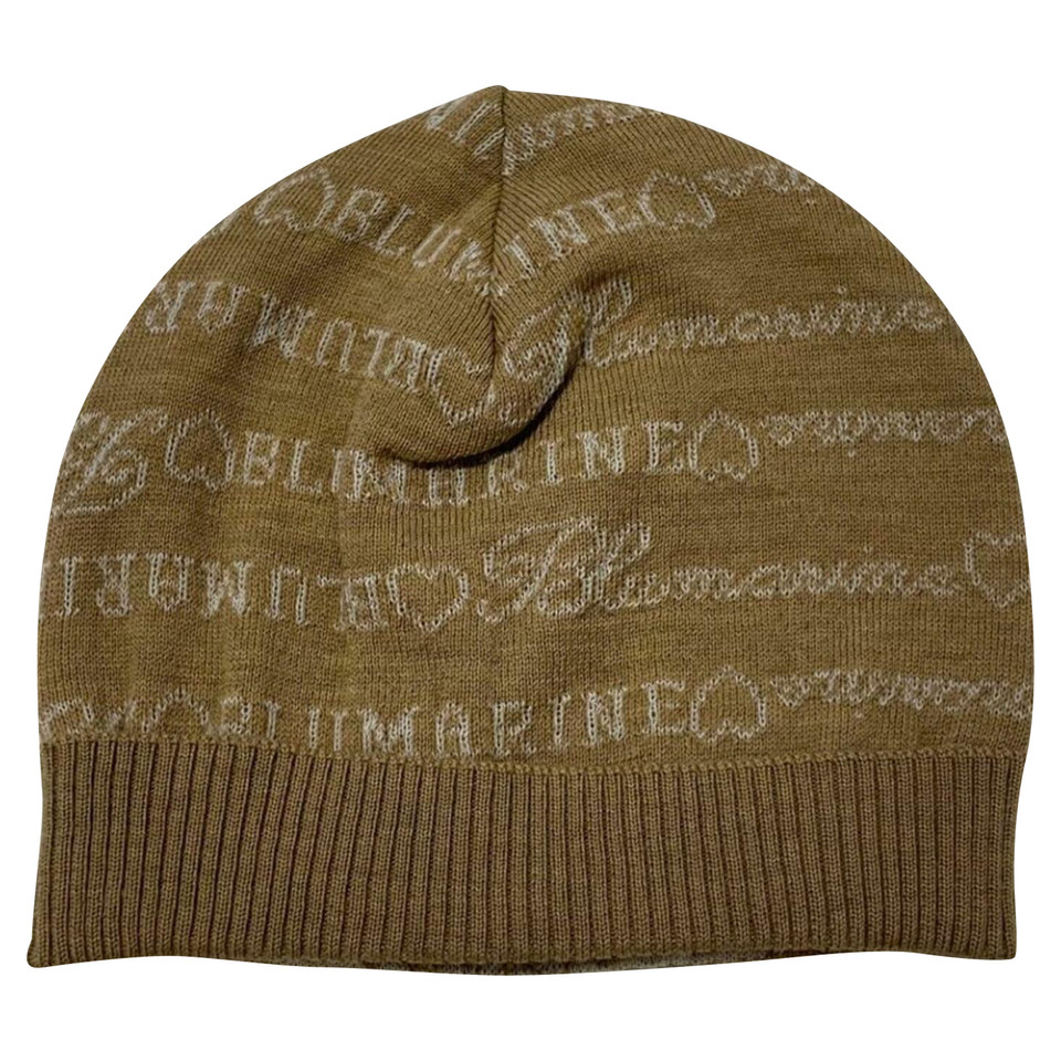 Blumarine Hat/Cap Wool in Beige