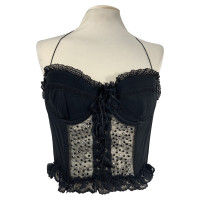 Blumarine Top en Soie en Noir