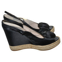 Prada Wedges in Schwarz