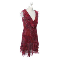 Moschino Silk dress with ruffles