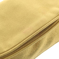 Jamin Puech Clutch Bag Leather in Gold