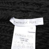 Patrizia Pepe Cappotto lavorato a maglia in nero