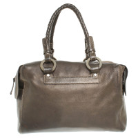 Givenchy Metallicfarbene Lederhandtasche