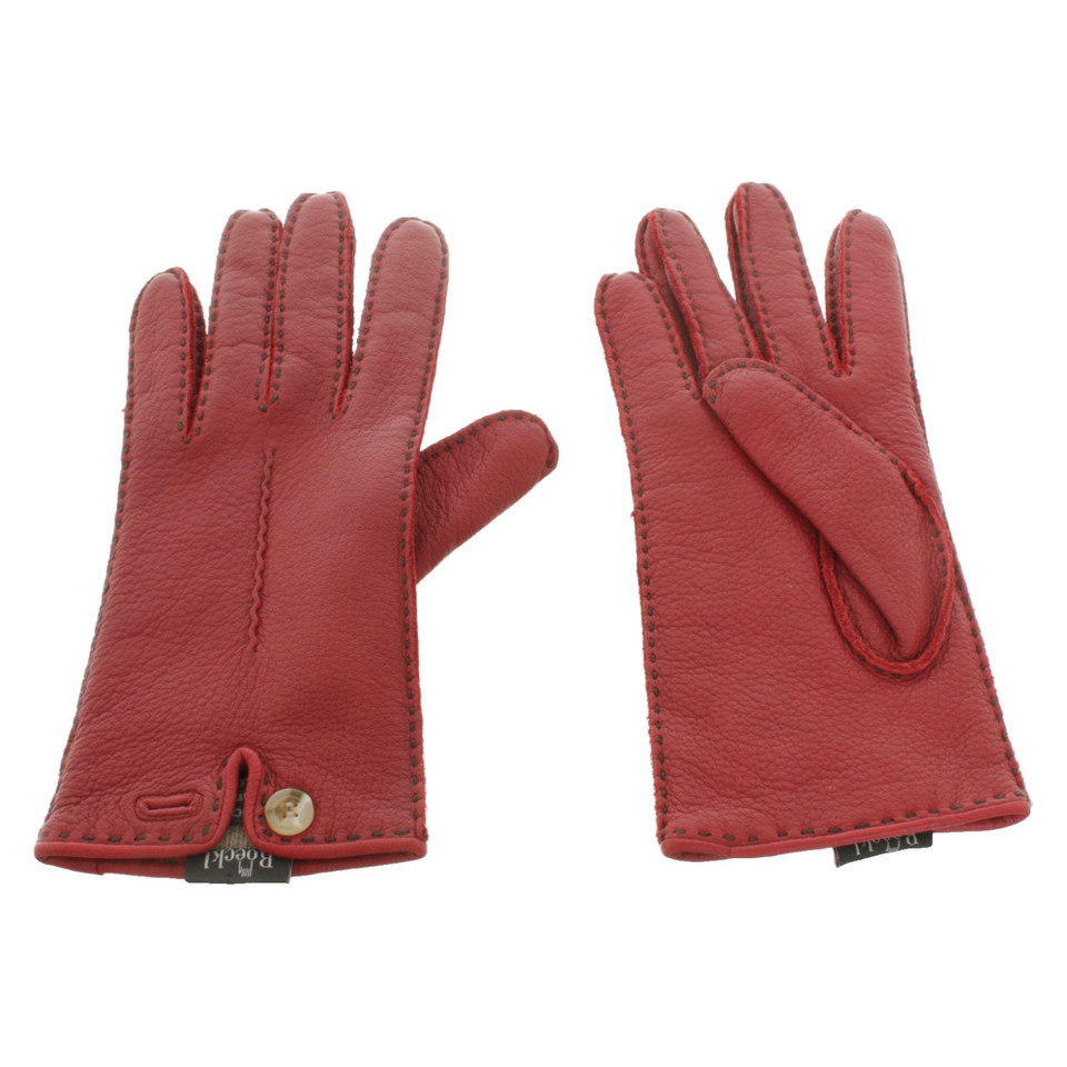 Roeckl Handschuhe aus Leder in Rot