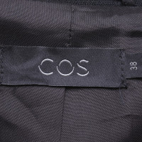 Cos Short wool cardigan in black