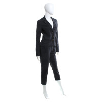 D&G Pinstripe suit in dark blue / black