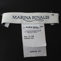Marina Rinaldi blouse de soie en noir