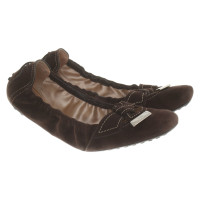 Tod's Chaussons/Ballerines en Daim en Marron