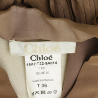 Chloé Zijde blouse met geplooide kraag