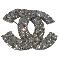 Chanel Brooch CC logo with XL rhinestones