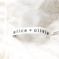 Alice + Olivia Oberteil aus Baumwolle in Weiß