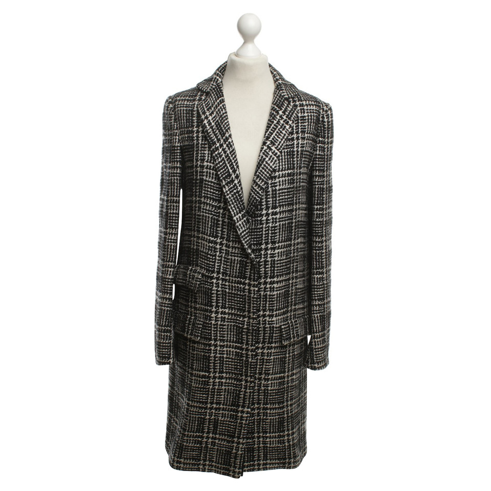 Lanvin Tweed coat in Black / White
