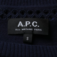 A.P.C. Breiwerk in Blauw