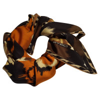 Etro silk carré scarf with Leopard Print