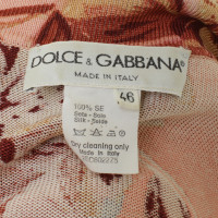 Dolce & Gabbana Seidenstrickjacke mit Blumenmuster