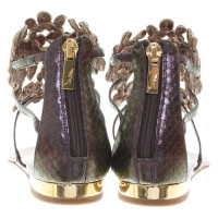 René Caovilla Sandals with glitter