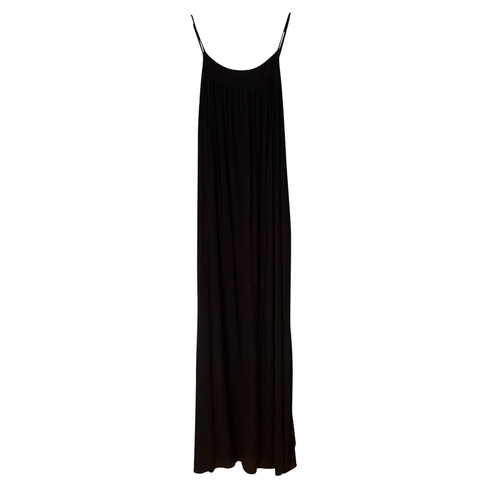 Velvet Kleid aus Baumwolle in Schwarz