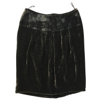 D. Exterior Velvet skirt in grey