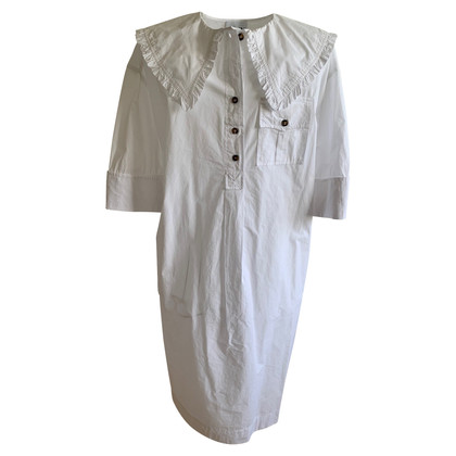 Ganni Dress Cotton in White