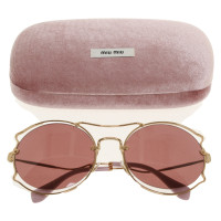 Miu Miu Sonnenbrille in Rosé