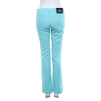 Versace trousers in turquoise