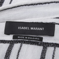 Isabel Marant Gestreepte Top in zwart / White
