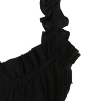 Stone Cold Fox  Robe de soie noire 