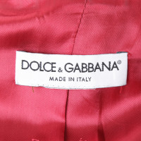 Dolce & Gabbana Giacca in grigio scuro / rosso