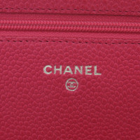 Chanel « Porte-monnaie sur la chaîne » en rose