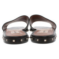 Valentino Garavani Rockstud-Slipper in Schwarz