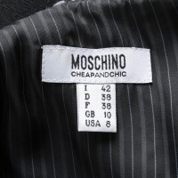 Moschino Robe fourreau en noir / gris