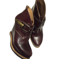 Jil Sander Bottes en Cuir en Marron