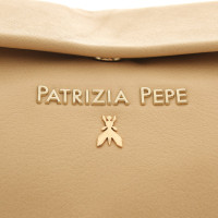 Patrizia Pepe Clutch Bag Leather in Beige