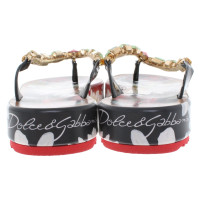 Dolce & Gabbana Separatore di dita con motivo floreale