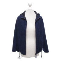 Iris Von Arnim Jacke/Mantel aus Wildleder in Blau