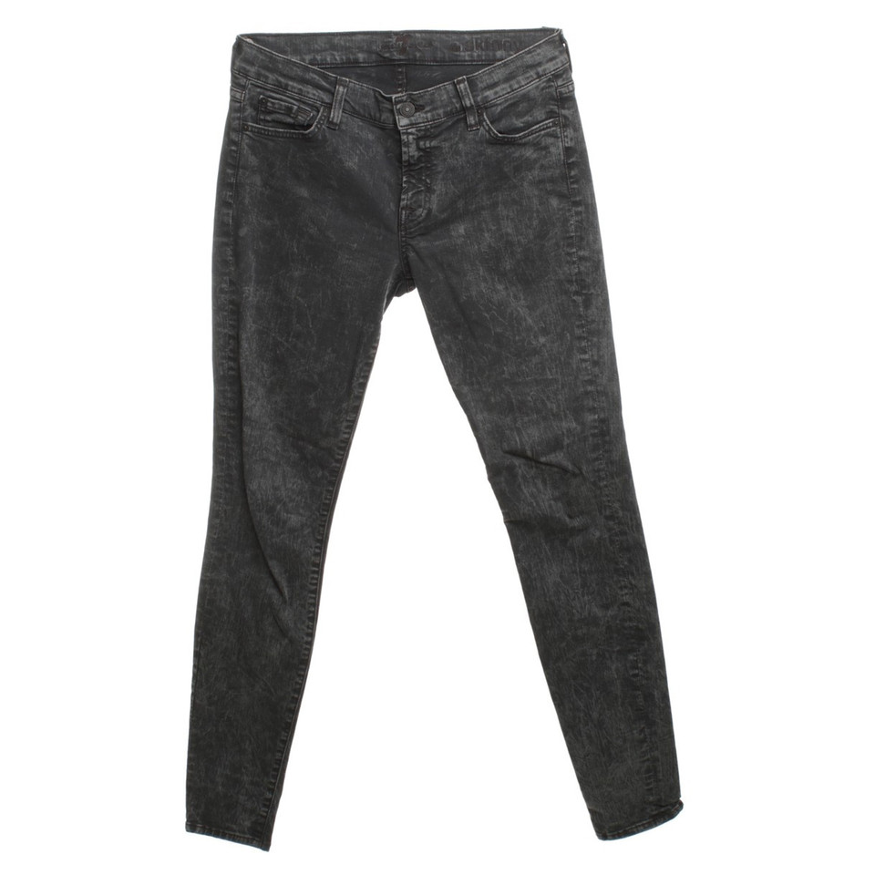 7 For All Mankind Moon washed jeans in dark grey