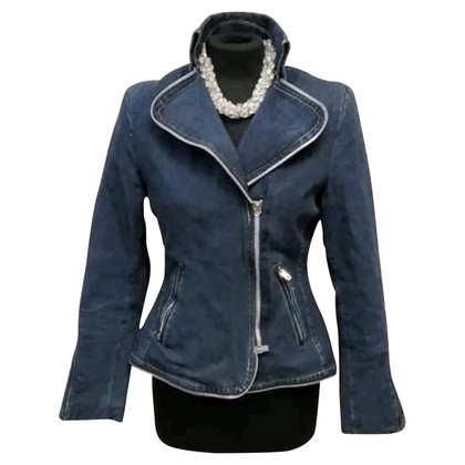 Jc De Castelbajac Jacke/Mantel aus Baumwolle in Blau