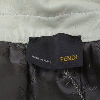 Fendi Leather skirt in beige