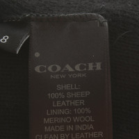 Coach Leather gloves in black