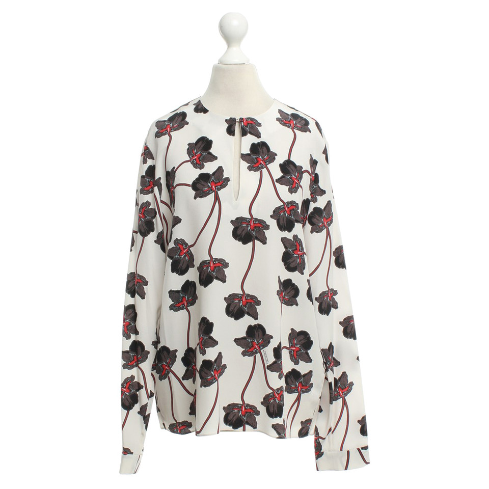 Schumacher Zijden blouse met bloemenprint