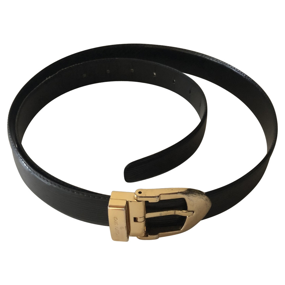Louis Vuitton Belt Leather in Black
