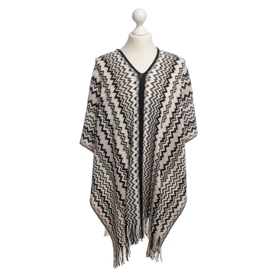 Missoni Poncho con motivo