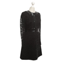 Saint Laurent Kant jurk in zwart