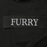 Furry Jacke/Mantel aus Pelz in Grau