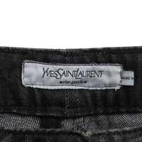 Yves Saint Laurent Black jeans with wash
