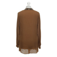 Laurèl Silk blouse in brown