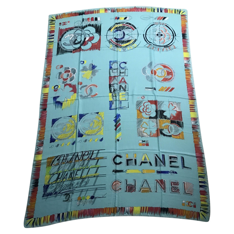 Chanel Schal/Tuch aus Kaschmir in Grün
