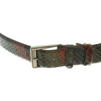 Etro Python leather belt