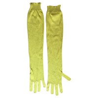 Rochas Handschuhe aus Seide in Gelb