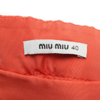 Miu Miu skirt in coral red